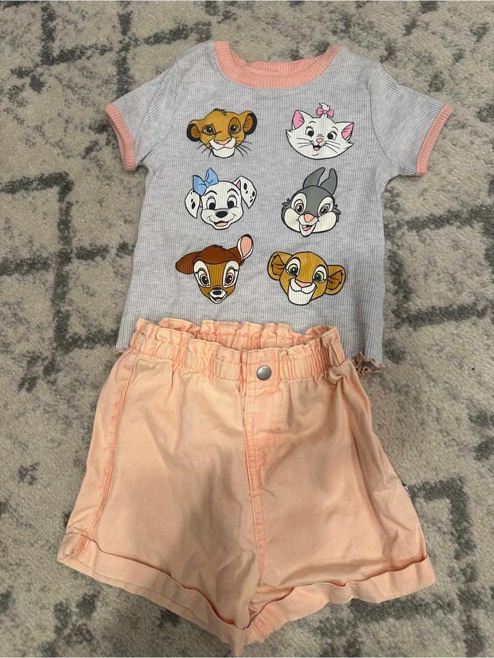 Girls Disney Animal Kingdom/ Character Shorts Set, Size 4T
